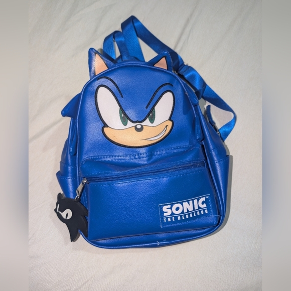 Sonic the Hedgehog Blue Mini Backpack - Picture 1 of 9